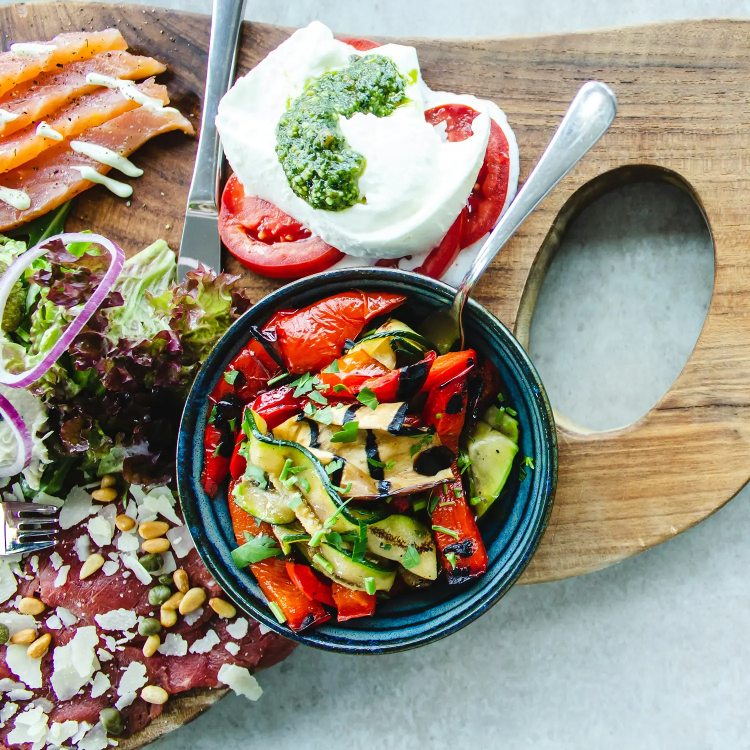 Healthy balanced meal